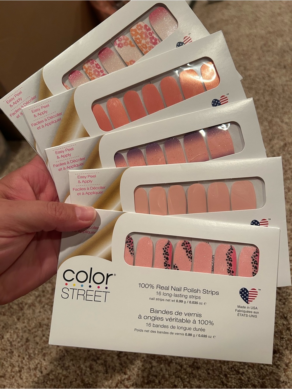 Color Street Pink Nail Polish Strips - Assorted Pink Shades
